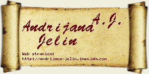 Andrijana Jelin vizit kartica